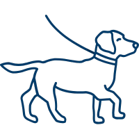 Lp Therapy Dog Training 7 Dog On Leash Icon 200X200 1 Lp Therapy Dog Training